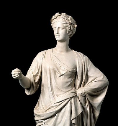 Statue de Cérès - grande sculpture en marbre blanc