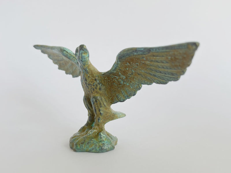 Statue Aigle - bronze vert