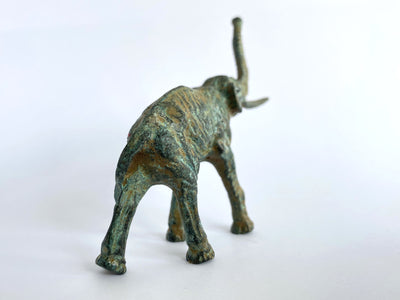 Statuette d'éléphant - bronze vert