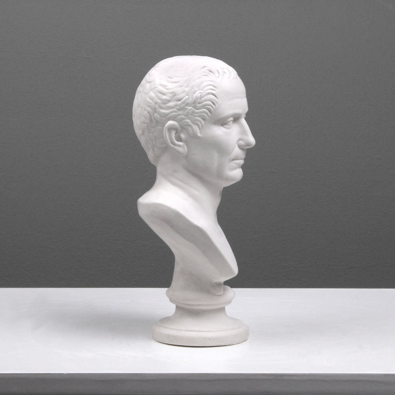 Buste de Jules César - sculpture en marbre