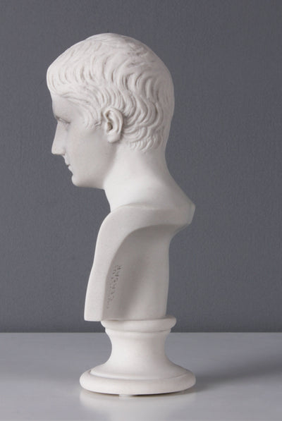 Buste d'Octavius (petite taille) - sculpture en marbre