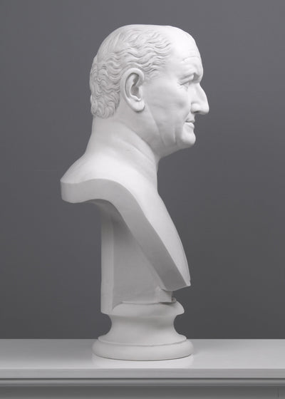 Buste de Vespasien - Empereur romain - sculpture en marbre