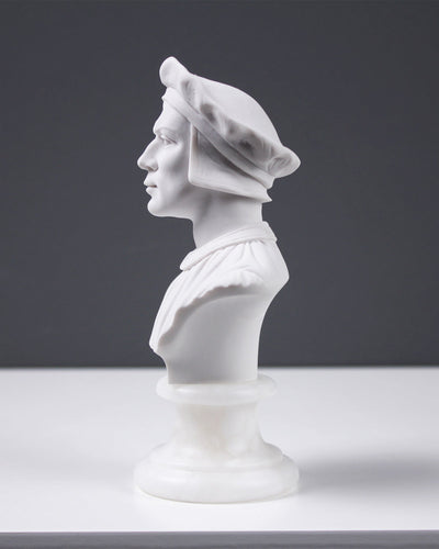 Buste de Machiavel - sculpture en marbre