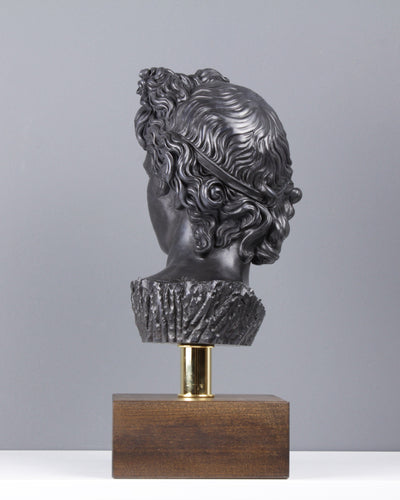Buste d'Apollon - Dieu olympien (bronze) - sculpture en marbre