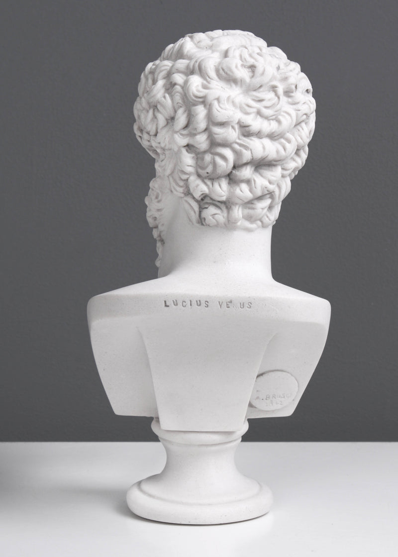 Buste de Lucius Verus - Empereur romain (petite taille) - sculpture en marbre