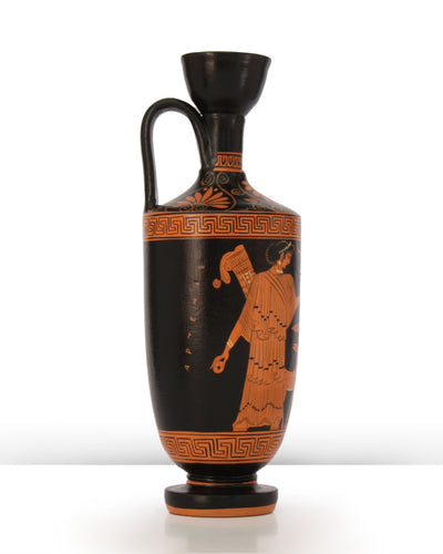 Lécythe grec avec Apollon et Artémis à figures rouges Pottery - The Ancient Home