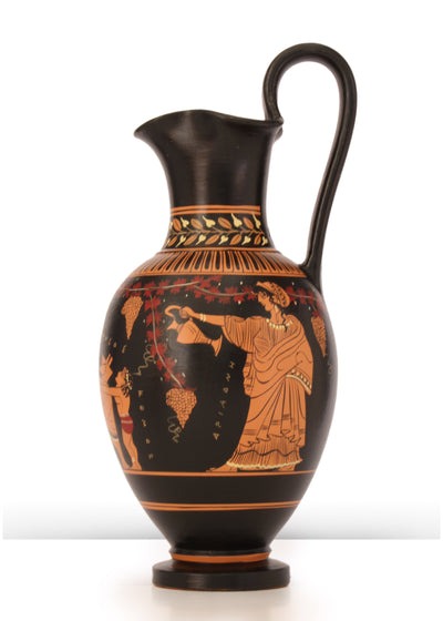 Vase grec avec Dionysos à figures rouges Pottery - The Ancient Home