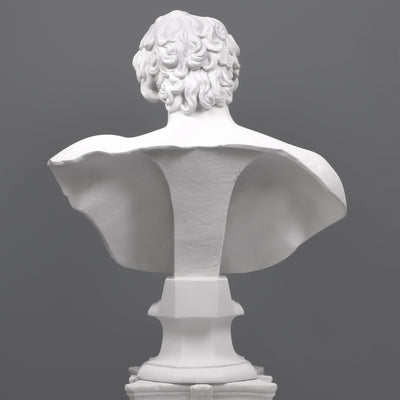 Buste d'Antinoüs (grande) - grande sculpture en marbre blanc