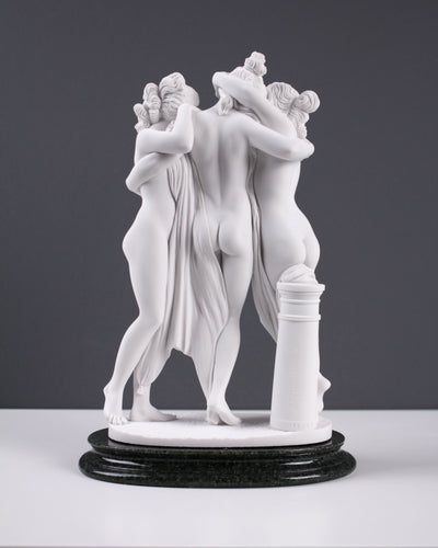 Statue Les Trois Grâces (par Canova) - sculpture en marbre