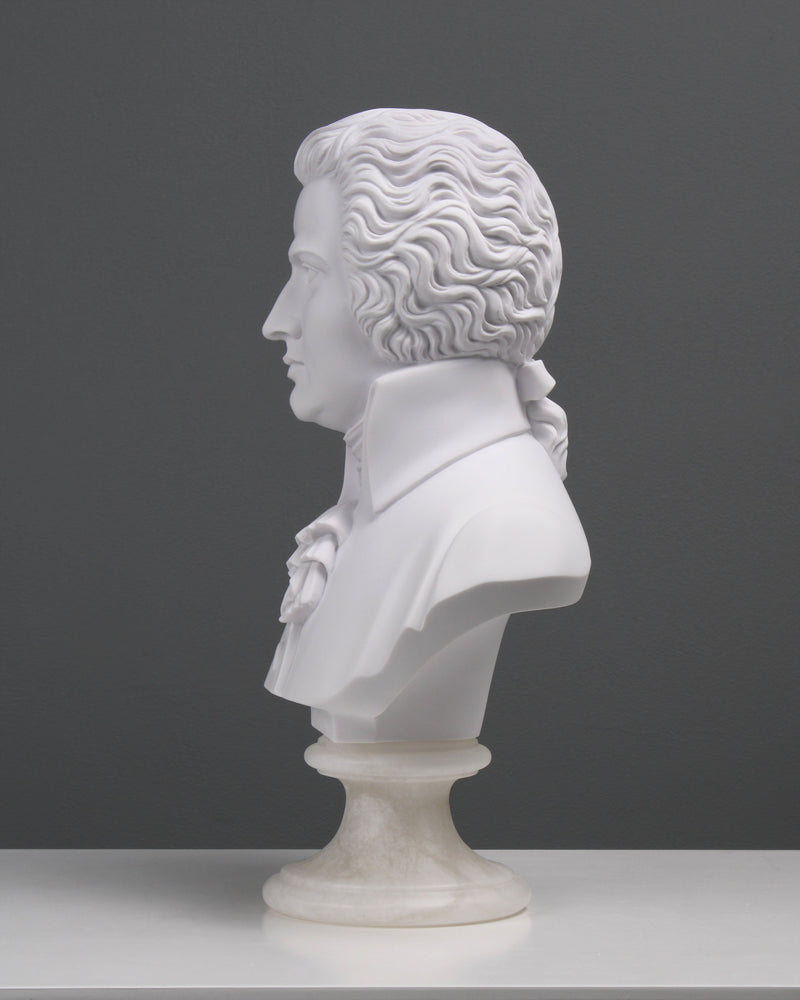 Buste de Mozart - sculpture en marbre