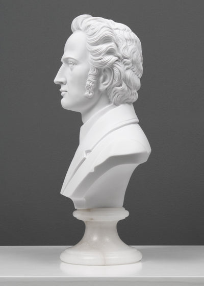 Buste de Chopin - sculpture en marbre