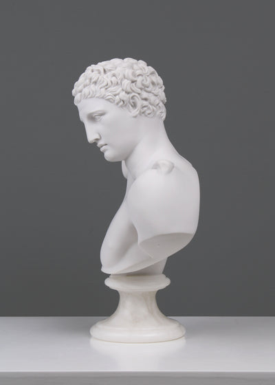 Buste d'Hermès - sculpture en marbre