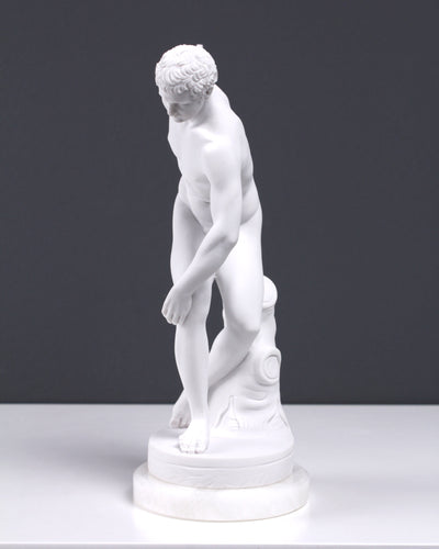 Statue Discobole (petite taille) - sculpture en marbre