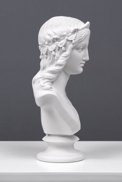 Buste d'une princesse - sculpture en marbre