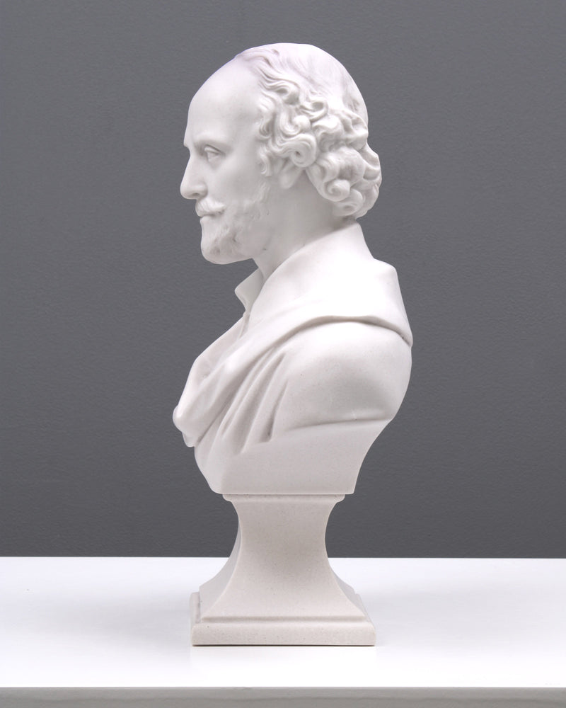 Buste de William Shakespeare - sculpture en marbre