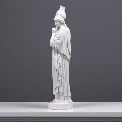 Statue d'Athéna avec lance - figurine d'Athéna Giustiniani - sculpture en marbre