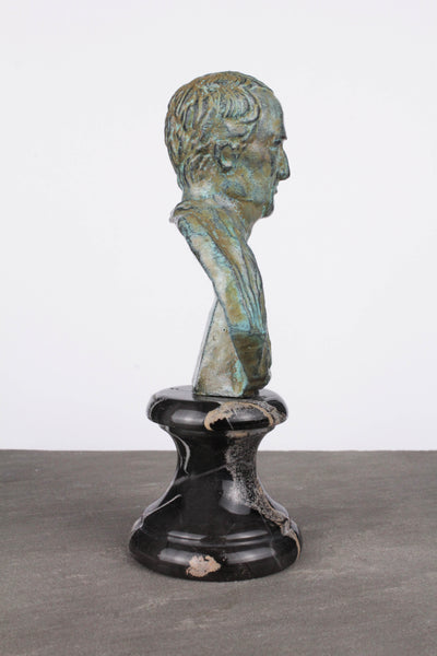 Buste de Cicéron - bronze vert