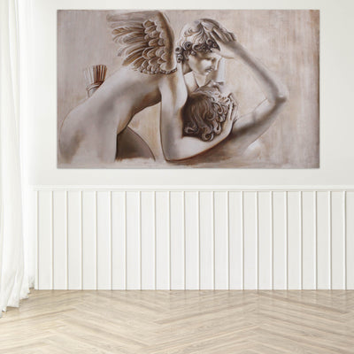 Fresque renaissance L'amour de Cupidon et Psyché 