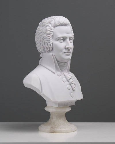 Buste de Mozart - sculpture en marbre