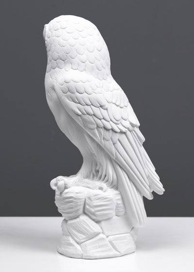 Statue Hibou - sculpture en marbre