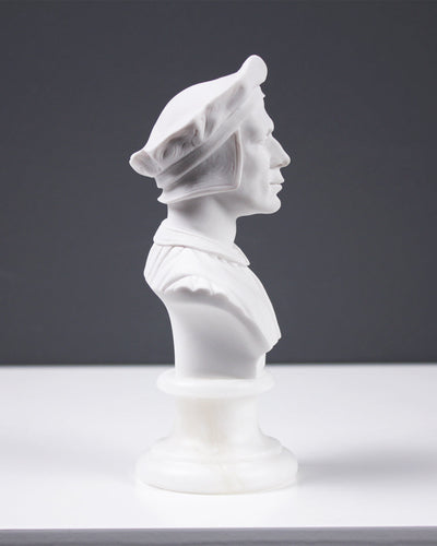 Buste de Machiavel - sculpture en marbre