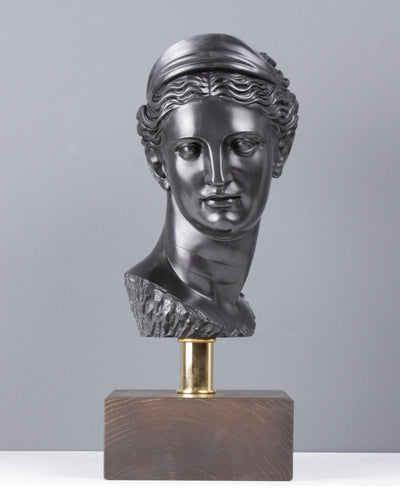 Buste d'Artémis - Déesse olympienne (bronze) - sculpture en marbre