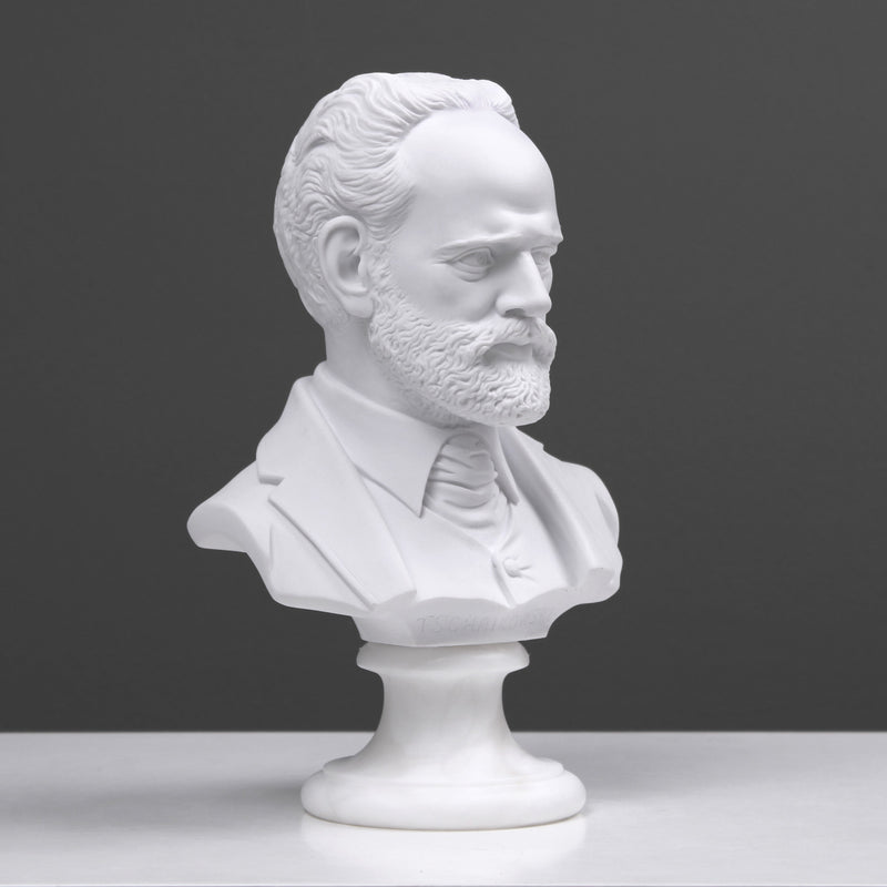 Buste de Tchaikovsky - sculpture en marbre