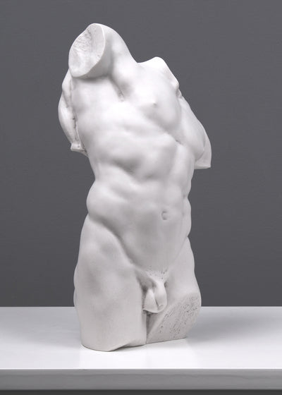 Statue d'Adonis - Étude d'un torse masculin (petite taille) - sculpture en marbre