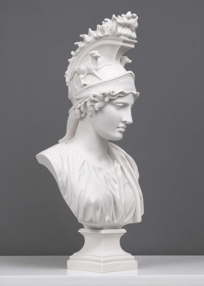 Buste de Roma (déesse) - sculpture en marbre