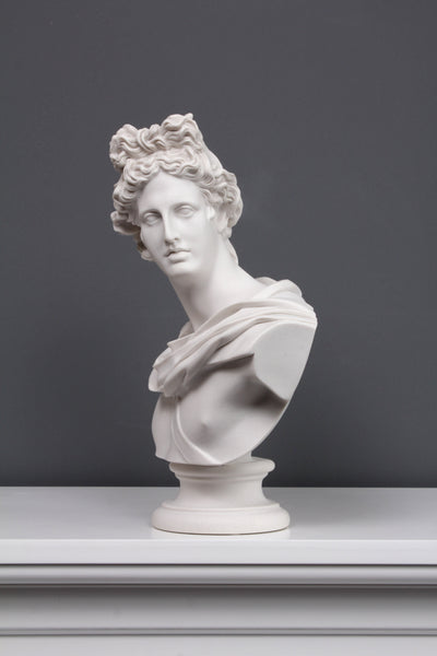 Buste d'Apollon - sculpture en marbre