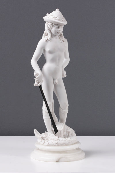 Statue David de Donatello - sculpture en marbre
