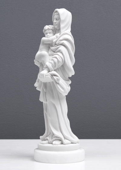 Statue Madonna et enfant (Madonna Delle Arpie par Andrea del Sarto) - sculpture en marbre