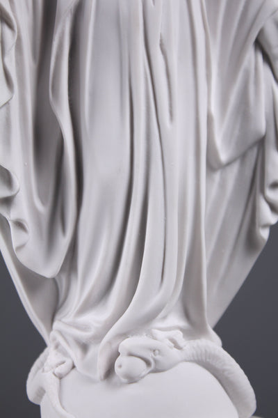 Statue de la Vierge Marie - Notre-Dame de grâce - sculpture en marbre