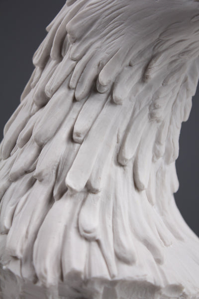 Statue de tête d'aigle - sculpture en marbre
