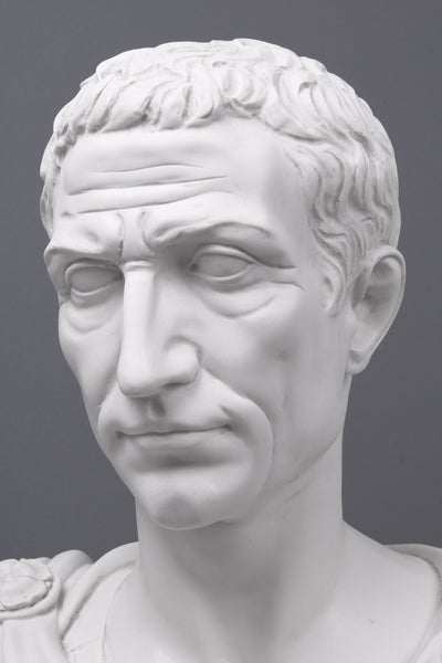 Buste de Jules César - Empereur romain - sculpture en marbre