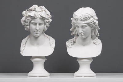 Buste Antinoüs Lansdowne comme Dionysos - sculpture en marbre