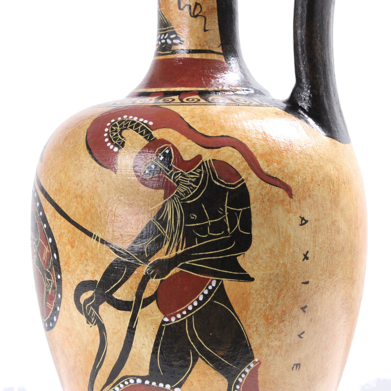 Vase grec avec Athéna à figures noires Pottery - The Ancient Home