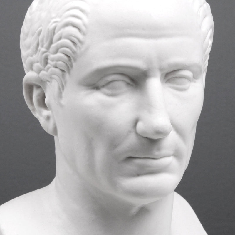 Buste de Jules César - sculpture en marbre