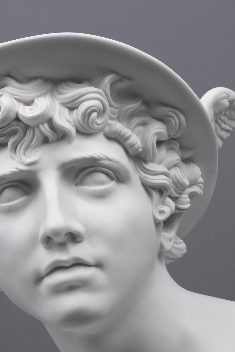Buste de Mercure - sculpture en marbre