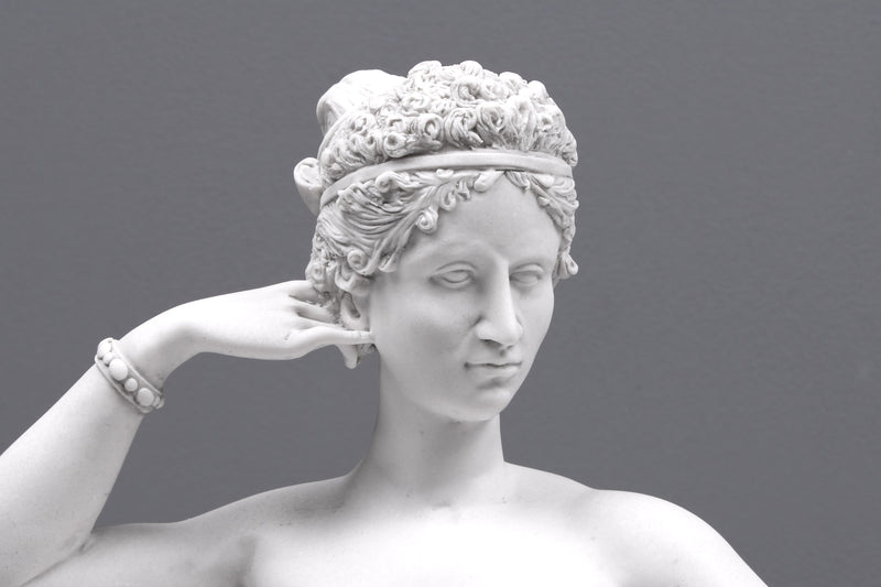 Statue Paoline Bonaparte comme Vénus Victrix - sculpture en marbre