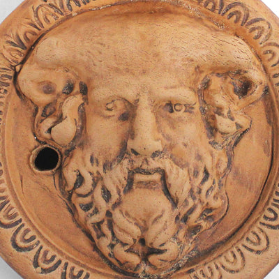 Lampe à huile avec relief de faune - céramique romaine