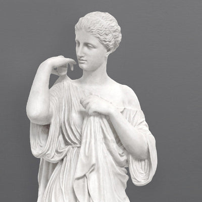 Statue Diane de Gabies (musée du Louvre) - grande sculpture en marbre blanc