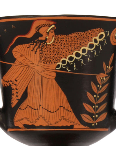 Canthare grec avec Athéna et Déméter à figures rouges Pottery - The Ancient Home