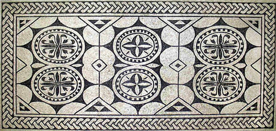 Mosaïque Tapis géométrique  - en marble