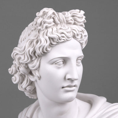 Buste d'Apollon (grande taille) - sculpture en marbre