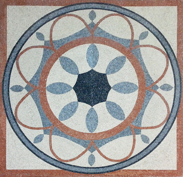 Mosaïque géométrique  - en marble