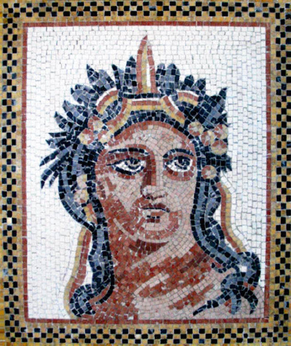 Mosaïque Dionysos  - en marble