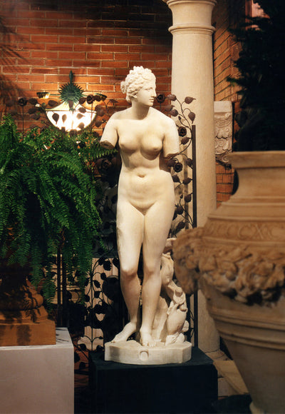 Statue Vénus de Médicis - grande sculpture en marbre blanc