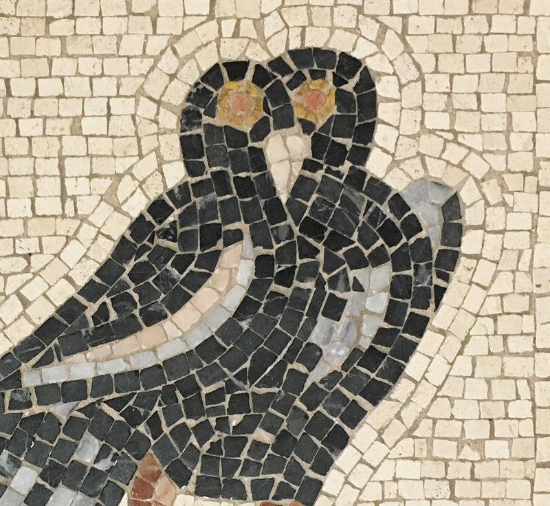 Mosaïque Oiseau de la maison des oiseaux  - en marble