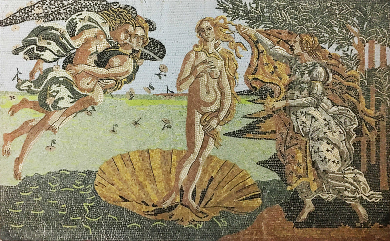 Mosaïque La naissance de Vénus  - en marble